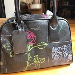 Marc Jacobs Black Floral Purse